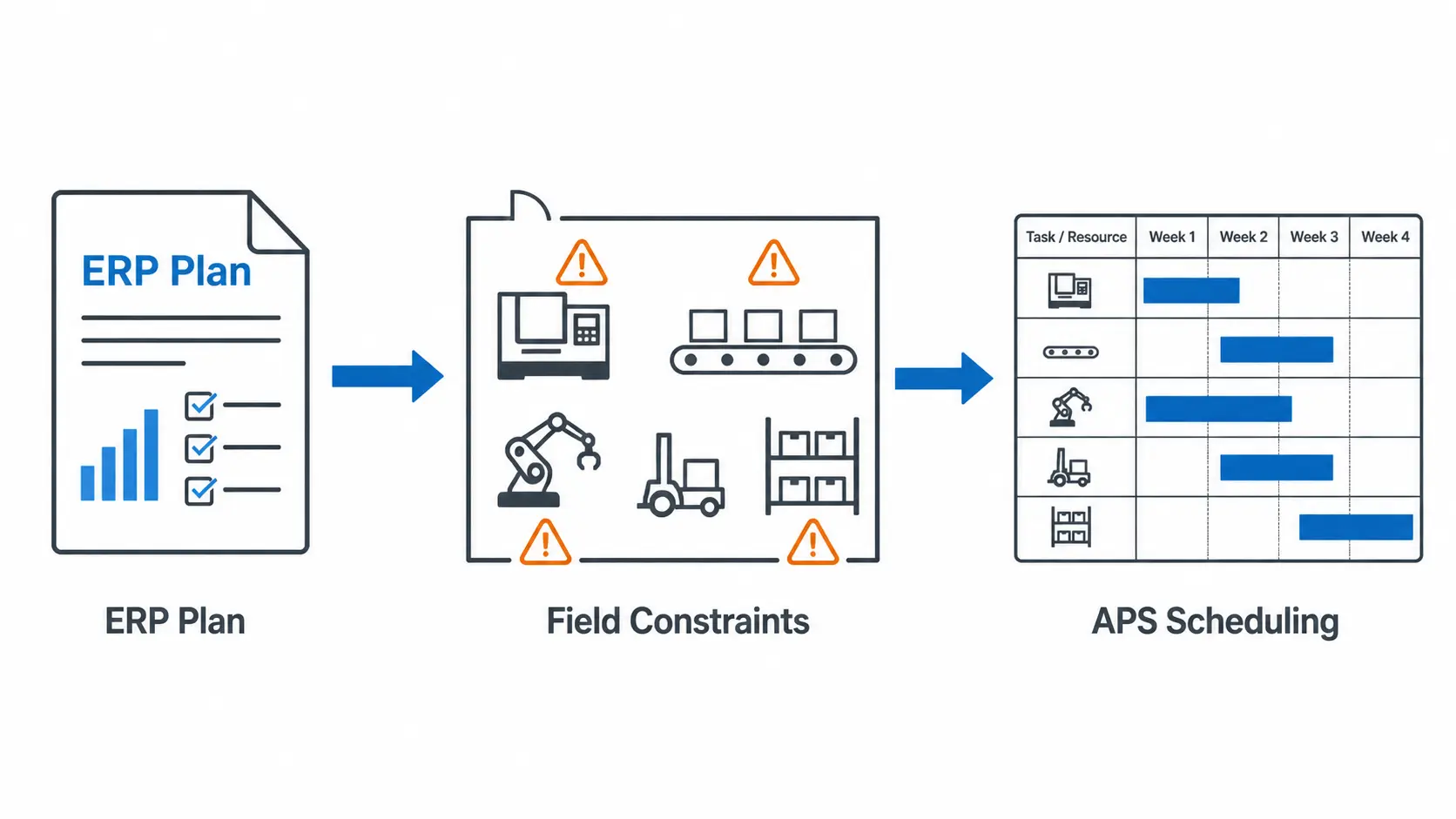 From ERP data to APS scheduling